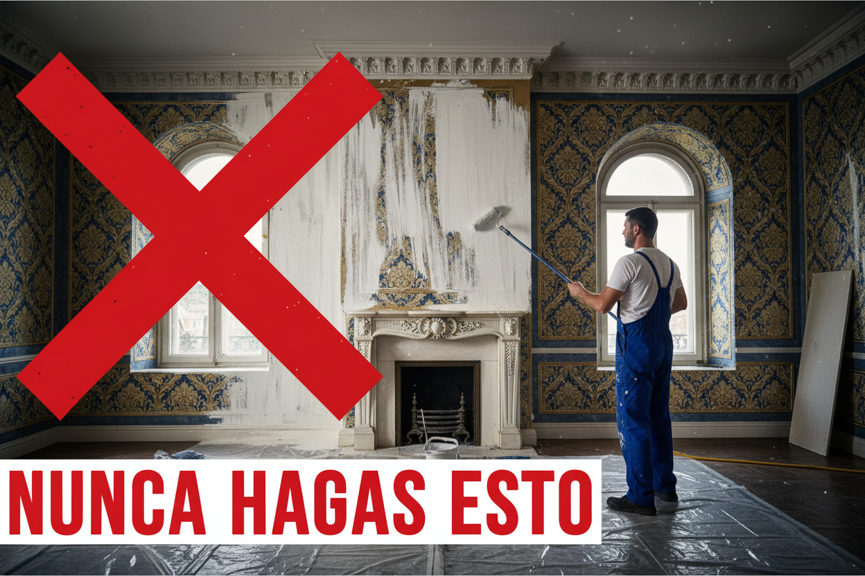 El Fraude del Quita Papel Casero: Por Qué una Mala Preparación de Paredes Arruina el Papel de Lujo