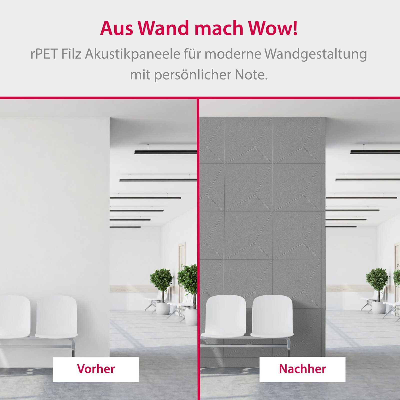 Panel Modular Wall - Platinum Grey 52 x 52 x 0.6 cm (13673-5) - Imagen 5