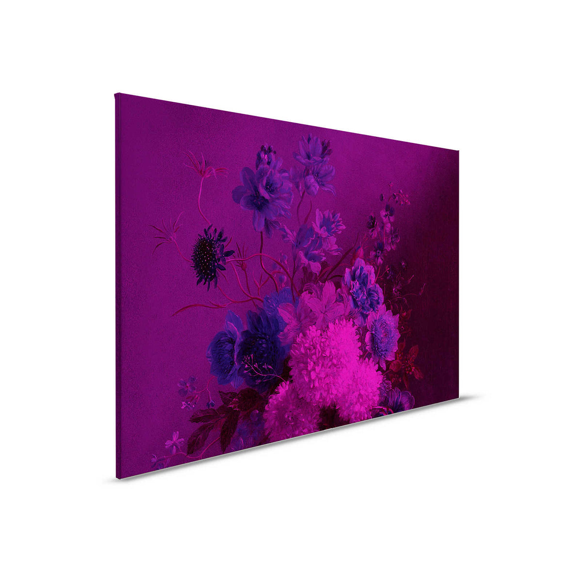 Lienzo neón Pintura con flores Naturaleza muerta | bouquet Vibran 3
