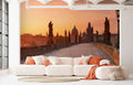 Fotomural Charles Bridge at sunset mural - AP Digital 3
