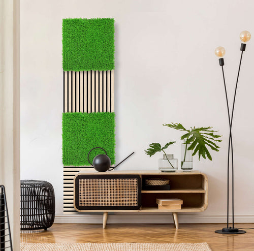 Panel Flora de Diseno Bright Green Design Grass - Modular Wall - Foto 1
