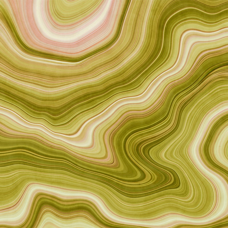 Fotomural Walls by Patel - Batik mural marbled look - green, grey