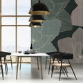 Fotomural Walls by Patel - Secret Place 2 - Dark photo wallpaper flower pattern in drawing style