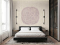 Fotomural Walls by Patel - knot3 - Graphic blossom wallpaper in modern style - beige, purple