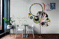 Fotomural Walls by Patel - message - Artistic letter wallpaper in abstract design - grey, black
