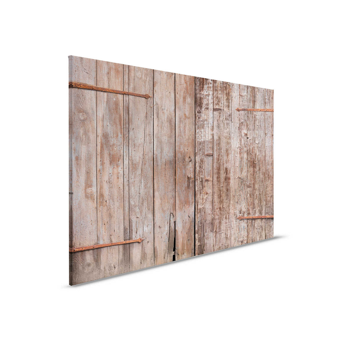 Lienzo de madera Pintura Puerta de Granero Aspecto Usado