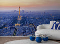 Fotomural Photo wallpaper Paris glows metropolis at dawn - AP Digital 3