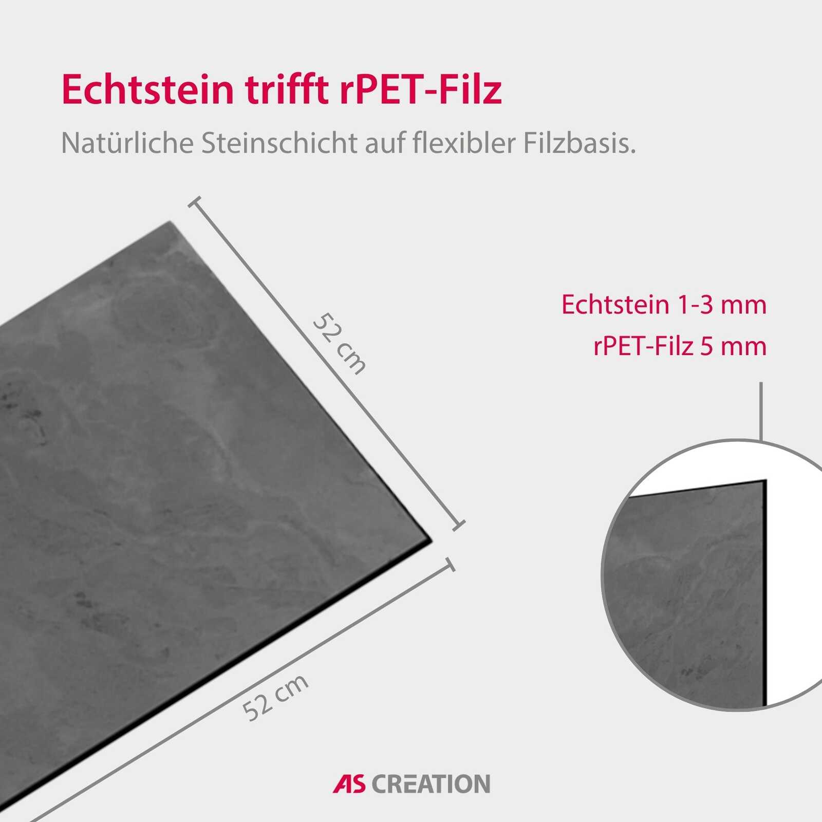 Panel Modular Wall - Black Slate 52 x 52 x 0.7 cm (13672-3) - Imagen 7