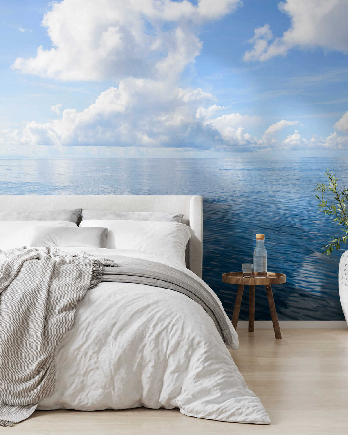 Fotomural Open Sea with Clouds Wallpaper - Premium Smooth Non-woven - XXL 3