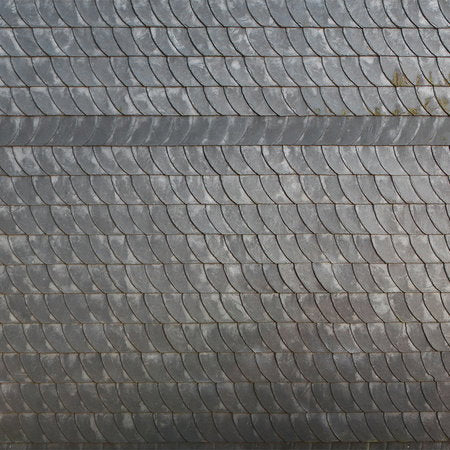 Fotomural Slate mural grey blue facade in vintage look - AP Digital 3