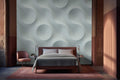Fotomural Walls by Patel - circular3 - Soft circular motion wallpaper with abstract depth effect - light blue