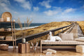 Fotomural Panel XXL 5 - Nature mural wood path in the dunes on premium smooth nonwoven