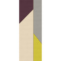 Fotomural Walls by Patel - Geometry Panel 1 - Minimalist Photo Panel with Retro Pattern Ribbed Structure - Beige, Yellow