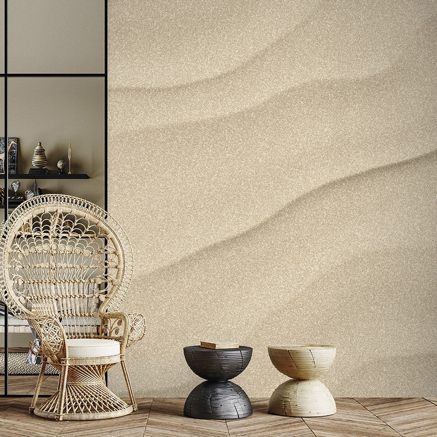 Fotomural Walls by Patel - Photo wallpaper »sahara« - Sandy desert floor with handmade paper look - Smooth, slightly shiny premium non-woven fabric