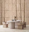 Fotomural Walls by Patel - bamboo1 - 3D relief bamboo wallpaper - beige, brown