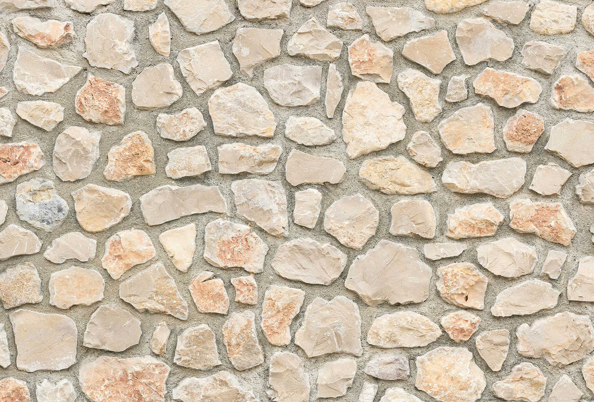 Fotomural Photo wallpaper stone wall optics nature - beige, white, grey - DD Motive 2