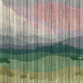 Fotomural Walls by Patel - Mountains 2 - Modern Wallpaper Mountain Landscape & Board Optics - Beige, Blue