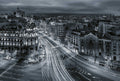 Fotomural Photo wallpaper Madrid city - grey, white, black - DD Motive 2
