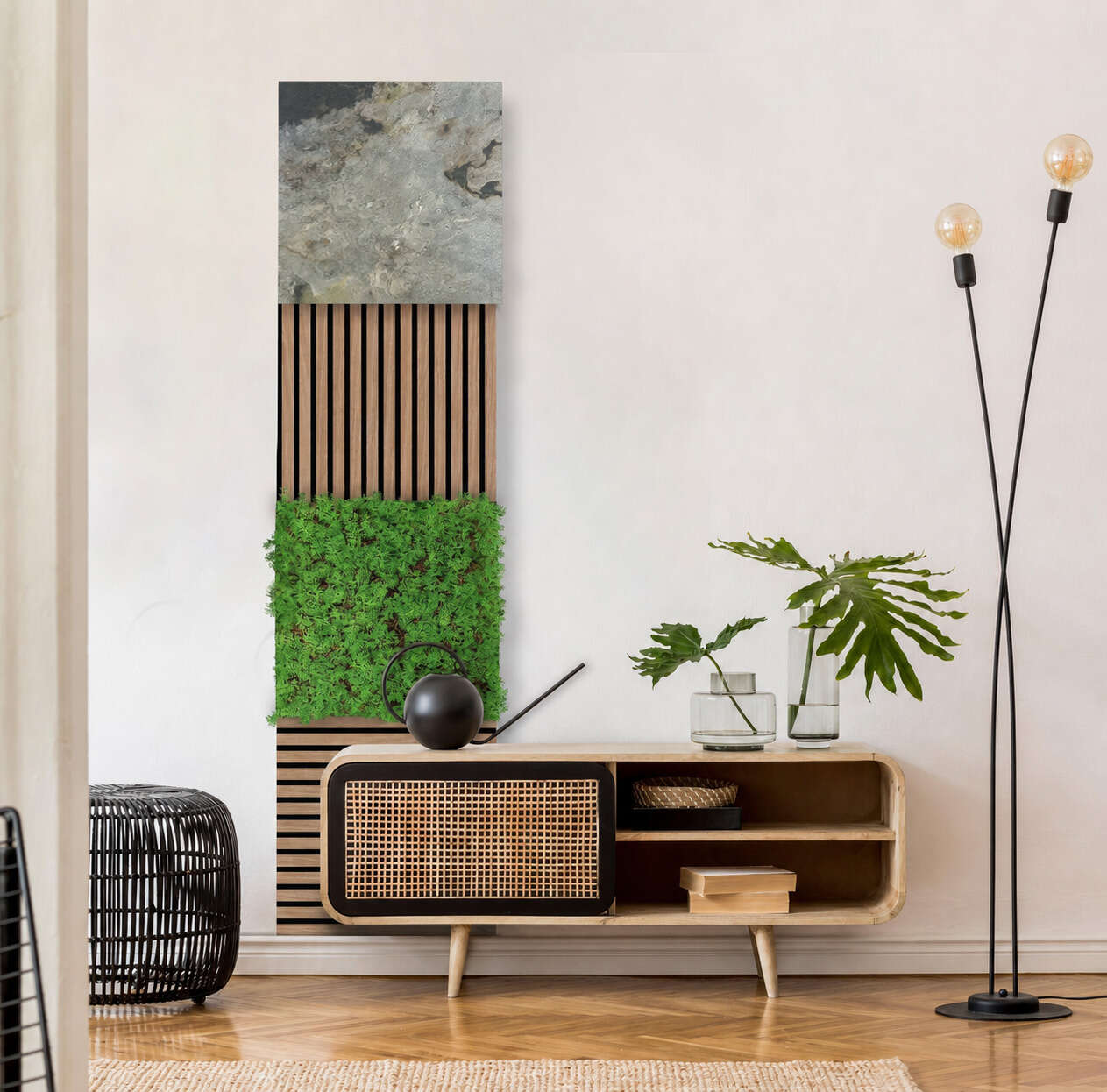 Panel Modular Wall - Patina Slate 52 x 52 x 0.7 cm (13672-1) - Imagen 1