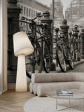 Fotomural Panel XXL 5 - City mural bicycles on the river railing on premium smooth vinyl