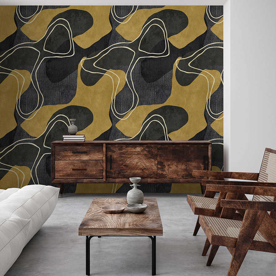 Fotomural Walls by Patel - Terra 2 - Abstract photo wallpaper ethnic pattern in natural colours