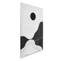 Cuadro Paisaje de montaña minimalista - Lienzo blanco y negro con diseño moderno