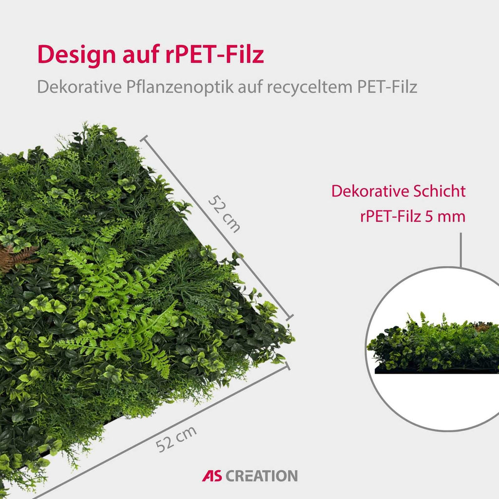 Panel Modular Wall - Feral Green Mixed Flora 52 x 52 x 4 cm (13669-8) - Imagen 9