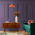 Fotomural Walls by Patel - Kensington 3 - 3d photo wallpaper wood paneling dark purple, violet