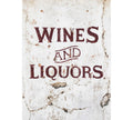 Fotomural Vintage writing wine & alcohol mural - DD Motive 2