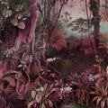 Fotomural Walls by Patel - Jungle drawing style mural - purple, green