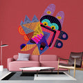 Fotomural Walls by Patel - Looney Land 1 - red photo wallpaper cartoon character in colourful design