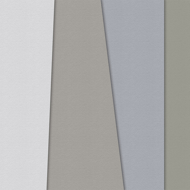 Fotomural Walls by Patel - Layered paper 4 - Colourful minimalism mural in handmade paper structure - Blue, Cream