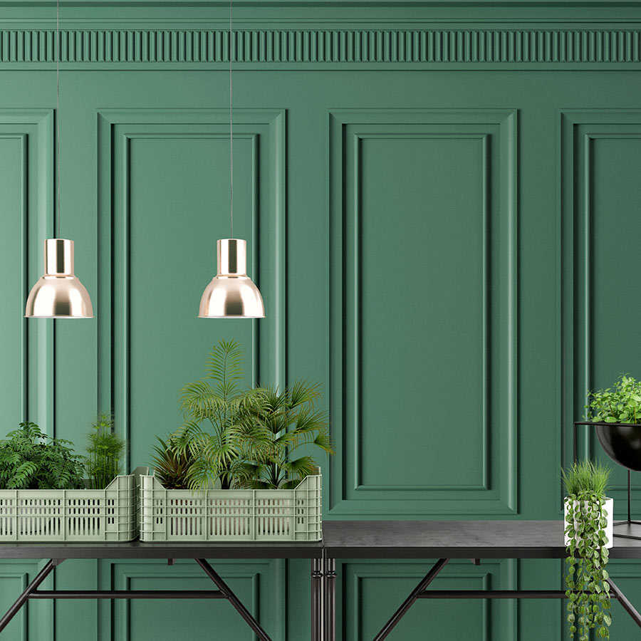 Fotomural Walls by Patel - Kensington 1 - 3d wall mural wood paneling fir green