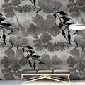 Fotomural Walls by Patel - Odessa 3 - wall mural cherry blossom mum in metallic grey