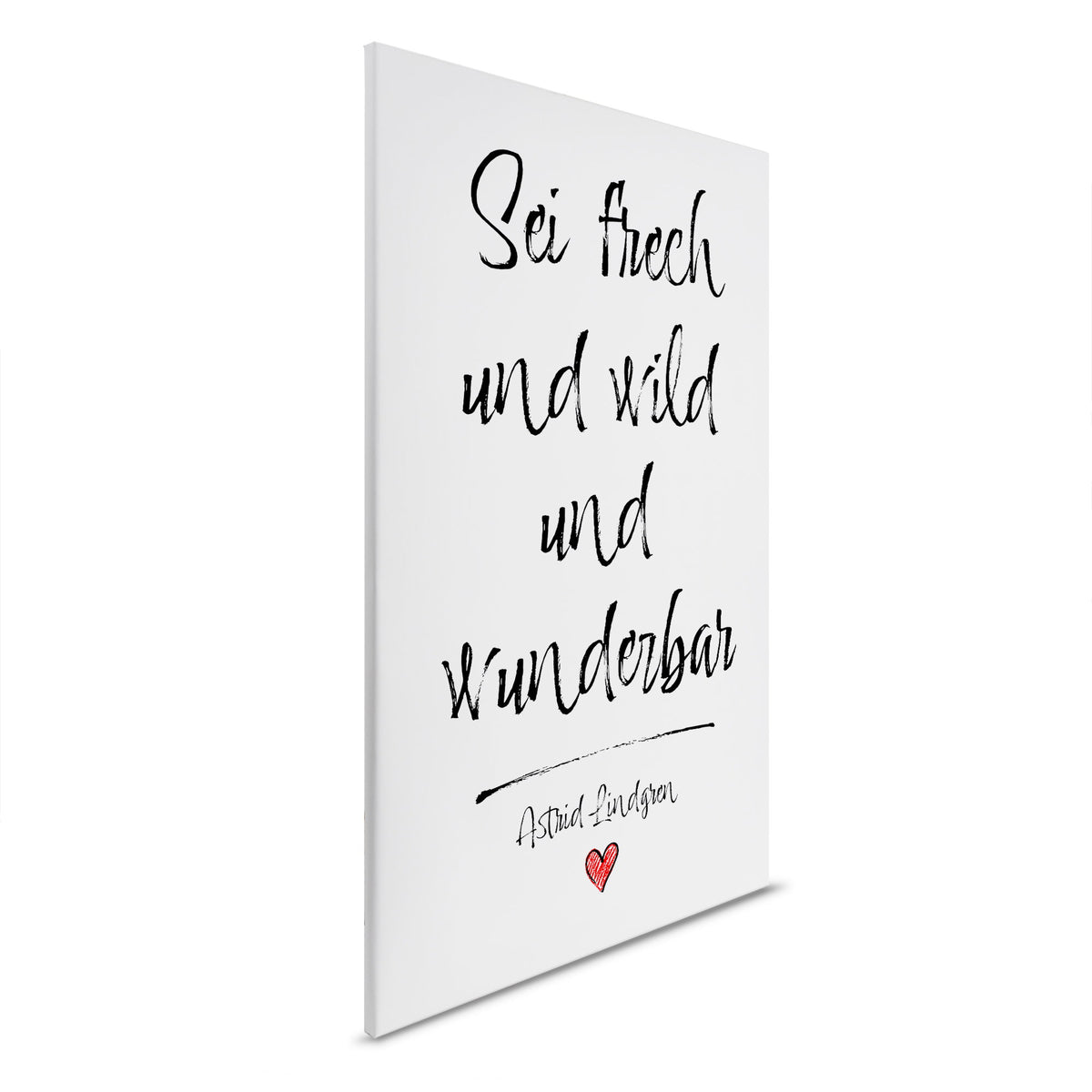 Be bold and wild and wonderful - Astrid Lindgren cuadro lienzo