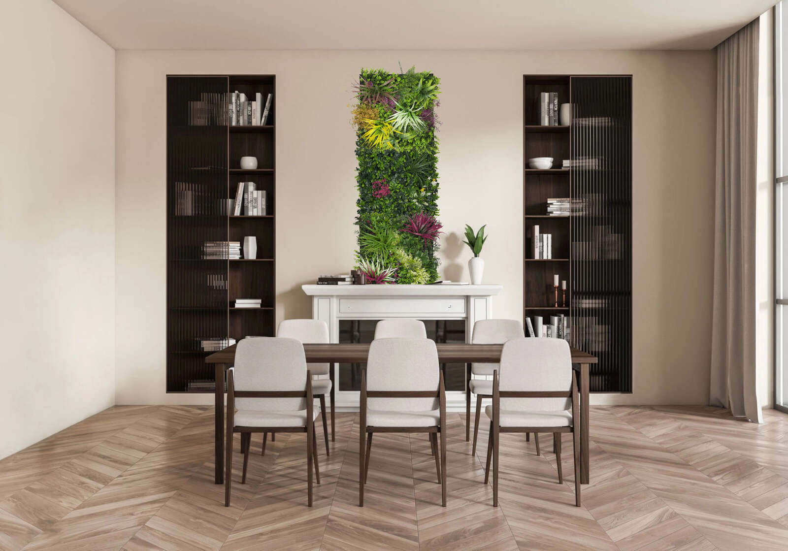 Panel Modular Wall - Green Blush Mixed Flora 52 x 52 x 5 cm (13673-2) - Imagen 8