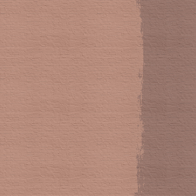 Fotomural Walls by Patel - Tainted love 3 - Brick wall mural reddish brown - Copper, Orange