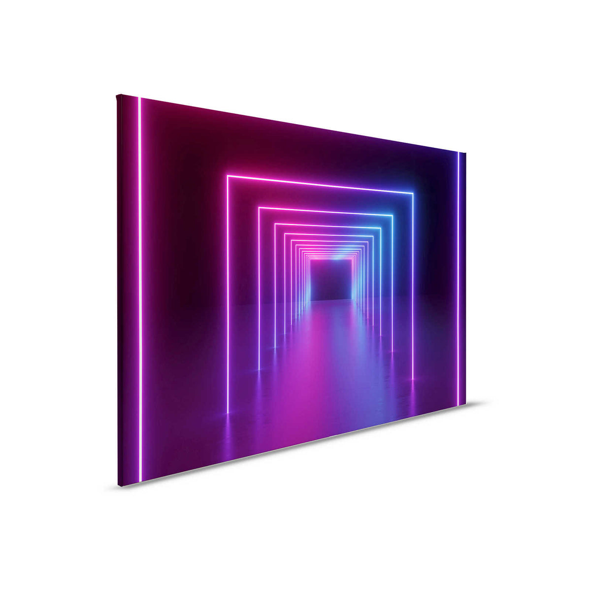 Pintura sobre lienzo Sala con pasillo largo LED Colores