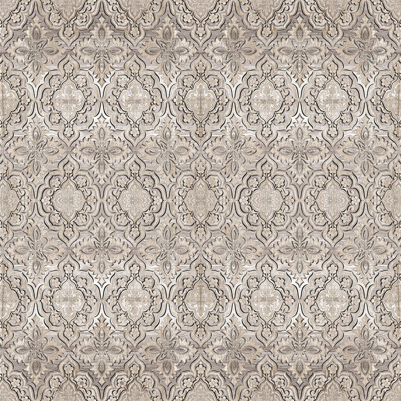Fotomural Walls by Patel - Ornaments wood look mural - grey
