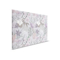 Lienzo Jungla Floral Pintura dibujada | rosa, blanco