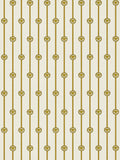 Papel pintado no tejido VERSACE con logotipo de Medusa a rayas ligeramente brillante ligeramente texturado - blanco, dorado, Metálico