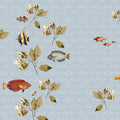 Fotomural Walls by Patel - Brilliant fish 1 - Flying fish wallpaper in natural linen structure - Blue