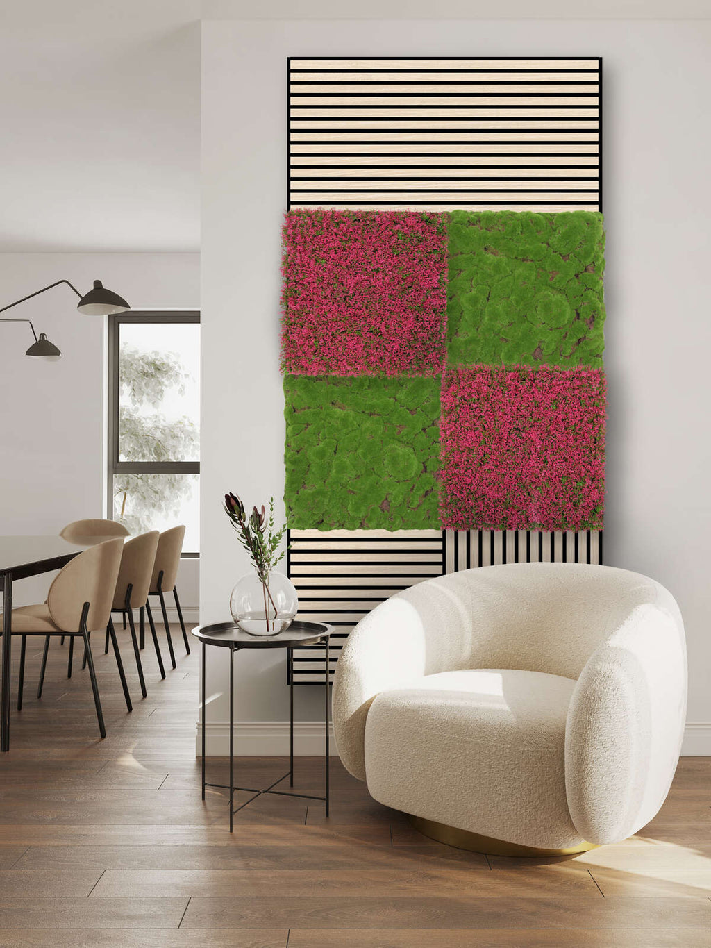 Panel Flora de Diseno Pink Design Grass - Modular Wall - Foto 1