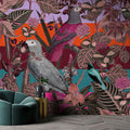 Fotomural Walls by Patel - Photo wallpaper »amazona 1« - Exotic birds - Purple