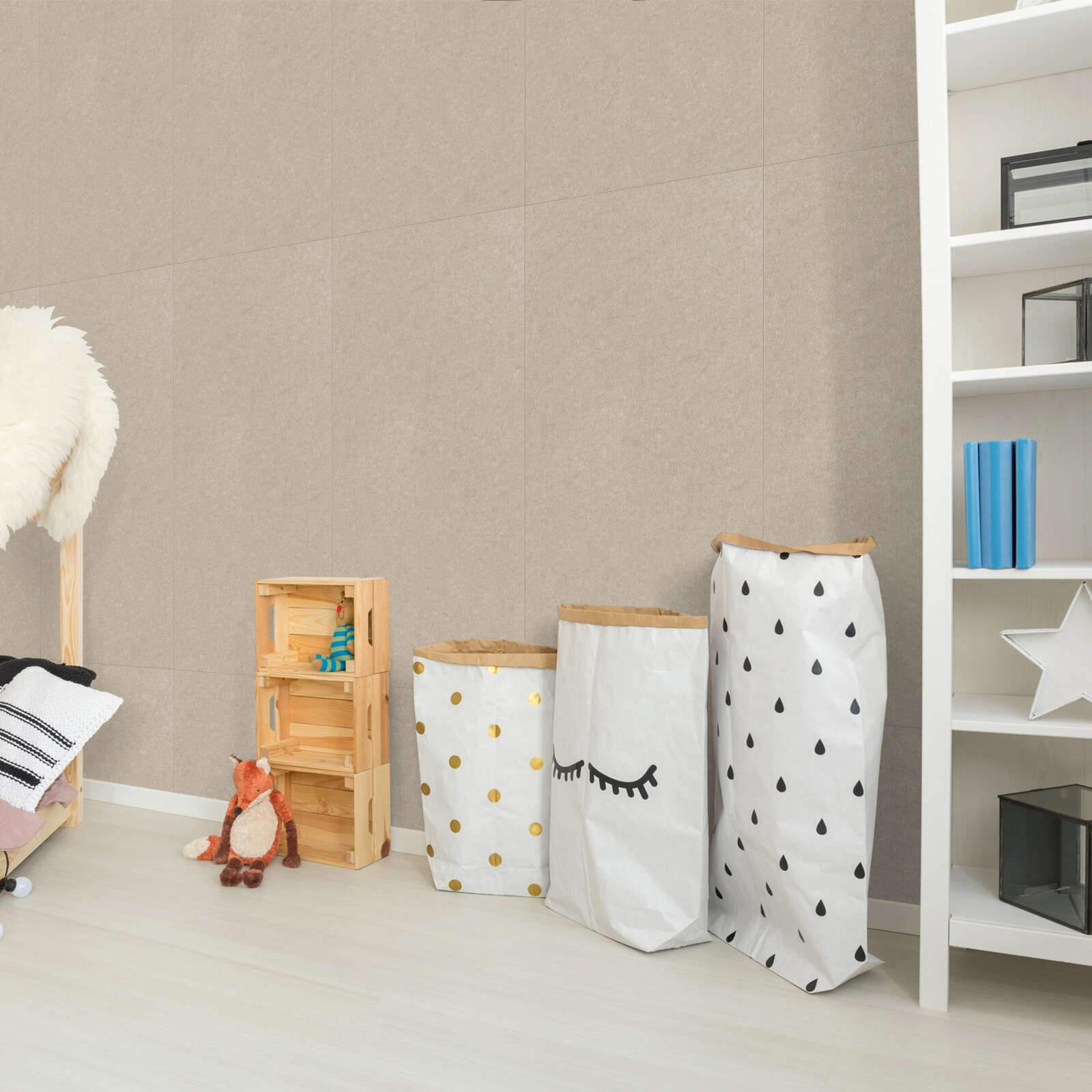 Panel Modular Wall - Sand Beige 104 x 52 x 0.6 cm (13673-9) - Imagen 1