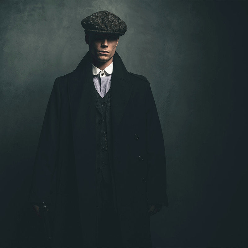 Fotomural Walls by Patel - Roger 2 - Photo wallpaper Gangster, 1920 Retro Portrait - Blue, Black