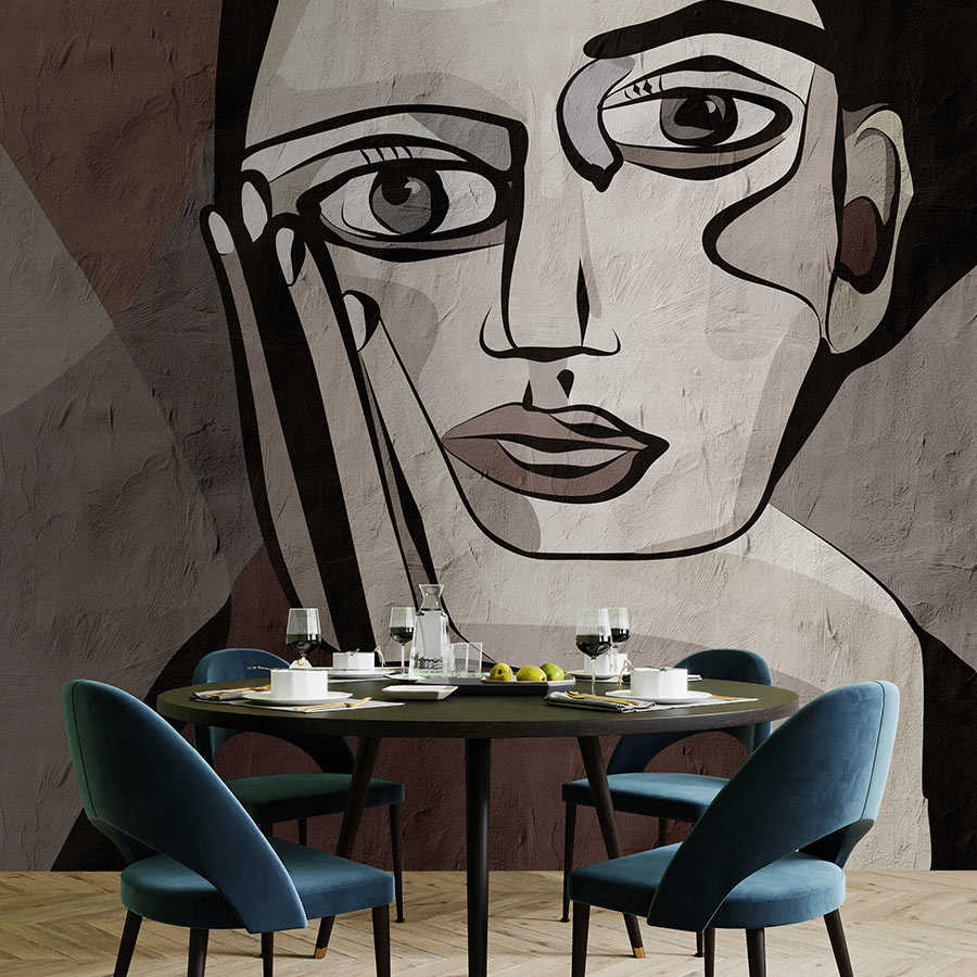 Fotomural Walls by Patel - Think Tank 2 - photo wallpaper graffiti women face abstract