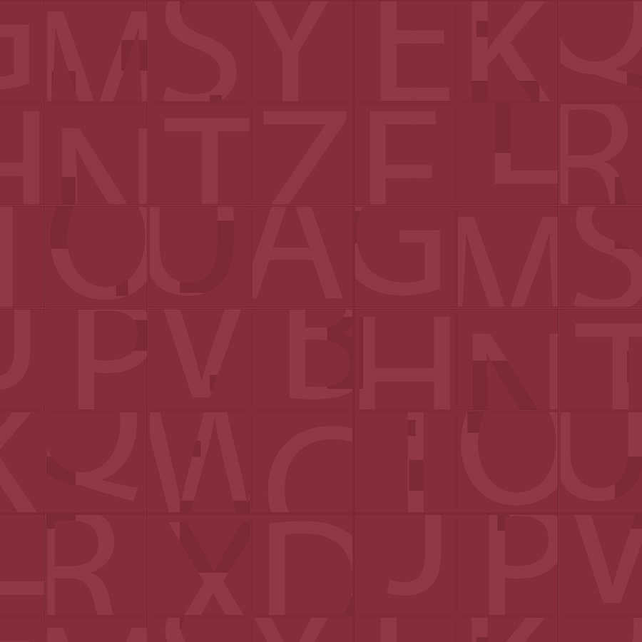 Fotomural Panel XXL 5 - Design wall mural squares with different patterns red on premium smooth non-woven