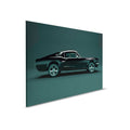 Mustang 1 - Cuadro en lienzo, vista lateral Mustang, vintage