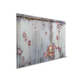 Pared de metal - Pintura sobre lienzo Industrial con aspecto oxidado y usado